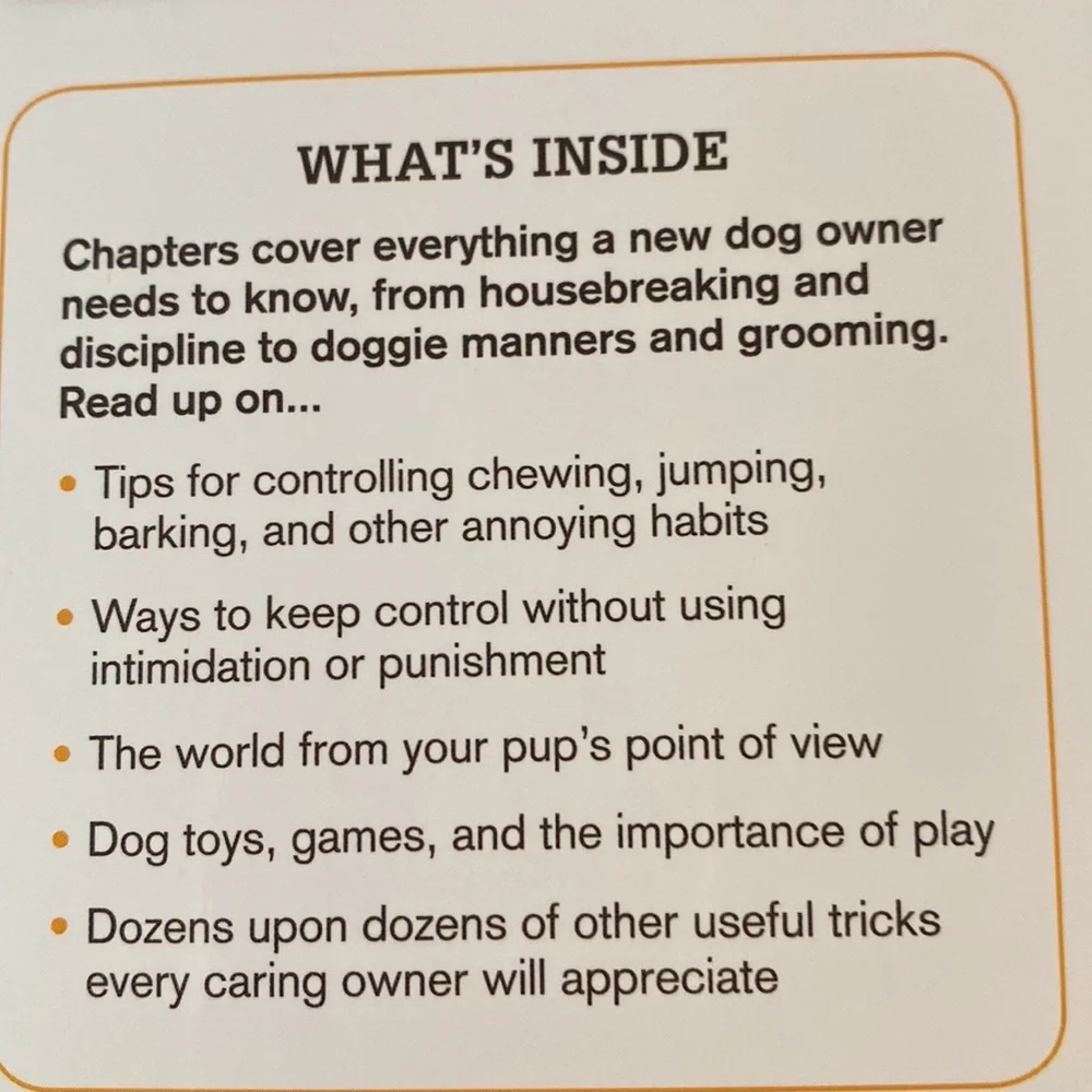 Readers Digest The Perfect Puppy How to Raise a Well-Behaved Dog hardback book